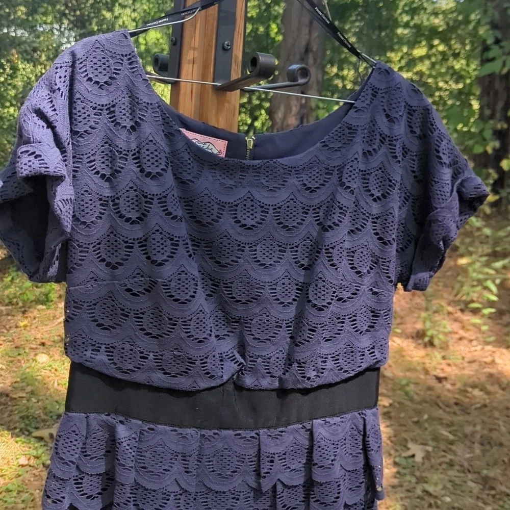 Euc Phoebe Couture Blueish Purple Dress